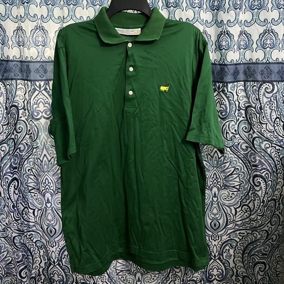 Vintage Masters Polo Shirt Mens XL Green Cotton Augusta National Golf Shop - Picture 2 of 7